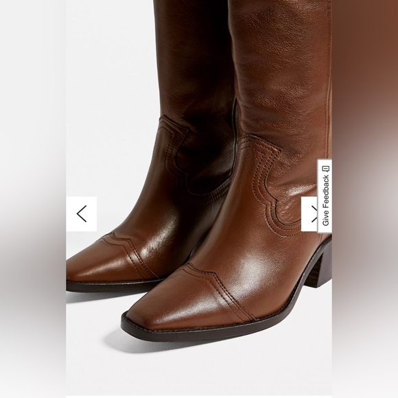 NIB Dakota Square Toe Leather Western Boots - Picture 2 of 11